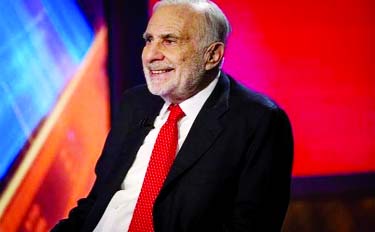 Billionaire activist-investor Carl Icahn gives an interview on FOX Business Network's Neil Cavuto show in New York February 11, 2014. Reuters