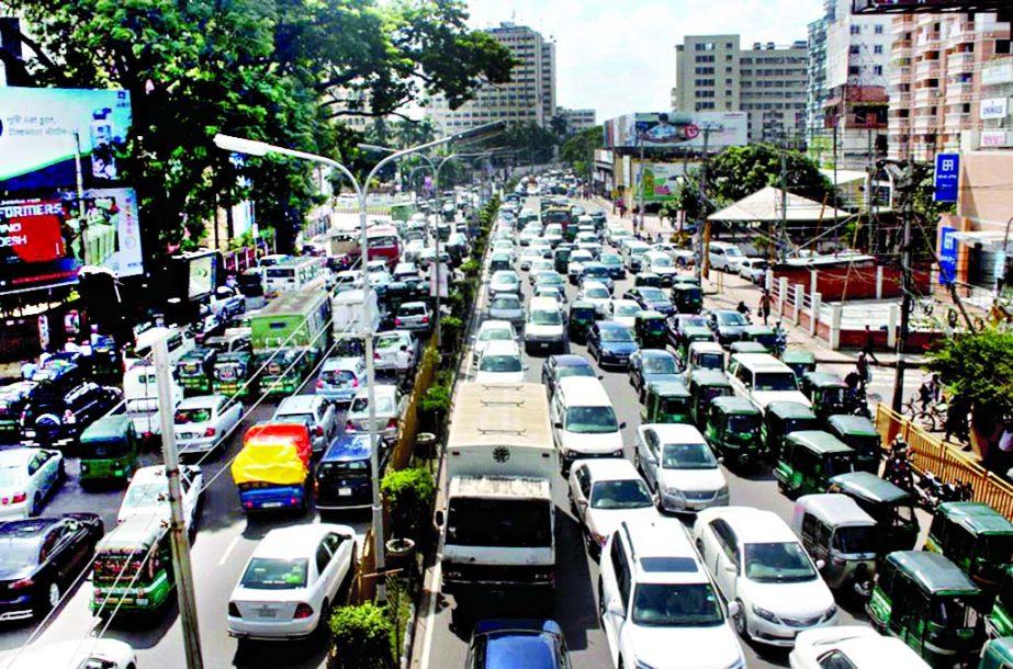 City experienced massive gridlock on the 2nd day of opening of offices after Eid-ul Azha and also due to day-long rains on Monday.