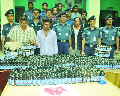 BOGRA: DB police arrested two persons with one thousand bottles of phensidyl and 600 yaba tablets from Bogra on Saturday.