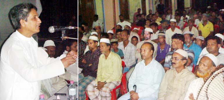 Chairman of Chittagong Development Authority (CDA) Abdus Salam attended a view exchange meeting with the local people at Jalanir Hat in Mohara Changoan Thana area yesterday.