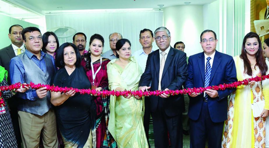 Ahmed Kamal Khan Chowdhury, Acting Managing Director of Prime Bank Limited, launching 'Monarch', a premium banking service proposition at SPL Western Tower, Tejgaon in the city on Monday.