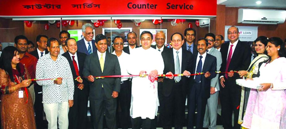 Sayeed H Chowdhury, Chairman of ONE Bank Limited, inaugurating 74th branch of the bank at Station Road, Chittagong recently.