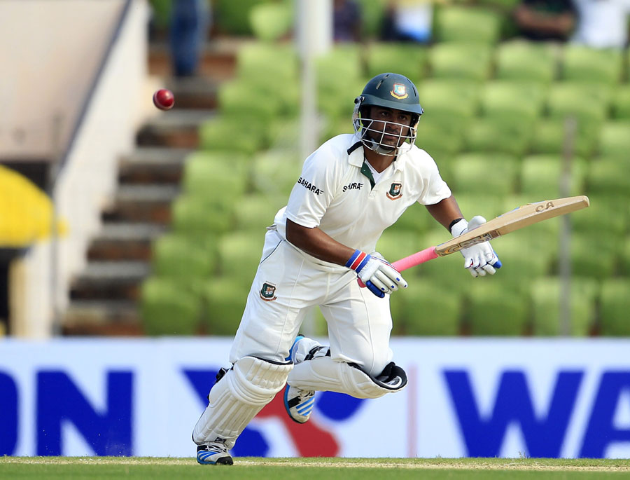 Tamim Iqbal drove Bangladesh with an unbeaten 74 on the 1st day of 2nd Test against Zimbabwe in Khulna on Monday.