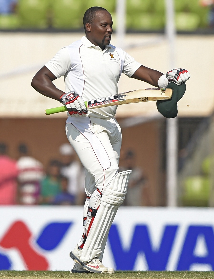 Hamilton Masakadza raised his fourth Test century on the 3rd day of 2nd Test between Bangladesh and Zimbabwe at the Sheikh Abu Naser Stadium in Khulna on Wednesday.