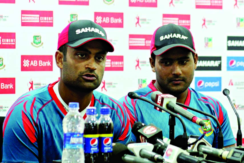 Tamim Iqbal and Imrul Kayes discuss their record-breaking stand during their post match press conference at Chittagong on Wednesday.