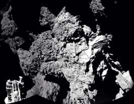 'Welcome to a comet!' Esa tweeted this remarkable picture from comet 67P