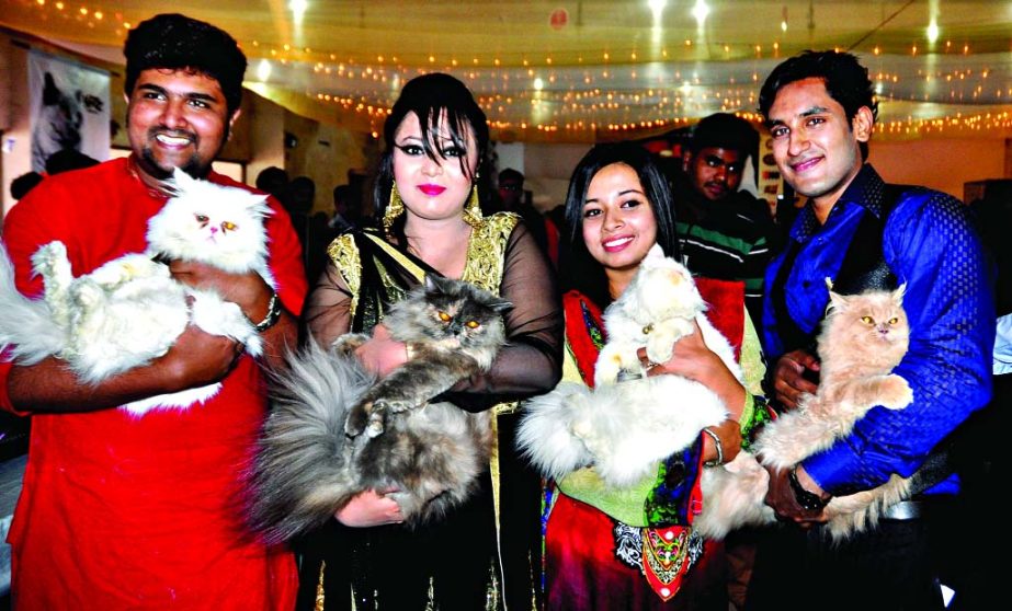 A cats show organised by Cat Concern Association of Bangladesh held at the Jatiya Press Club on Friday.