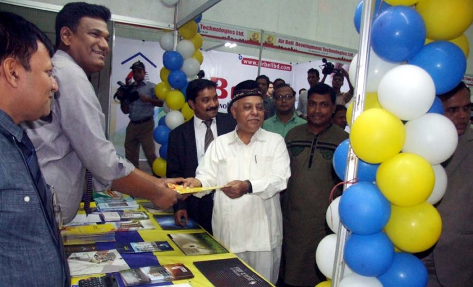 CCC Mayor M Monzoor Alam visiting stalls of BD-RED Fair at port city yesterday.