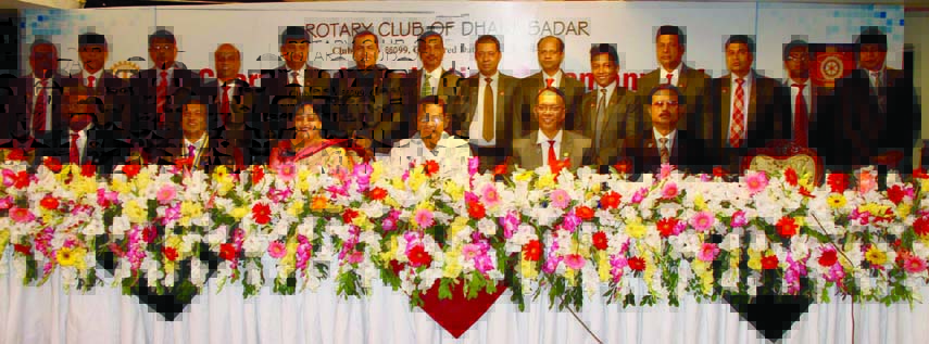 Information Minister Hasanul Huq Inu at the charter installation ceremony-2014 of Rotary Club of Dhaka held recently at the RAOWA Convention Hall in the city. Rotarian SAM Shawkat Hossain, DG elect was present, among others.