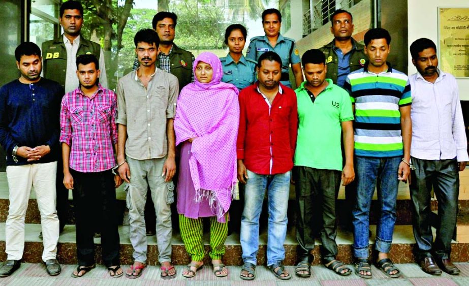 DB police arrested eight suspected members of fake marriage media from city's Mohammadpur area on Wednesday.