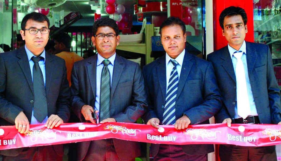 RN Paul, Director of RFL inaugurating two 'Best Buy' outlets in Sirajganj and Tangail city recently. High officials of the company were present on the occasion.