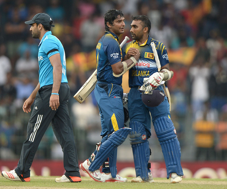 Kumar Sangakkara and Mahela Jayawardene shared their 15th century stand in ODIs during the 2nd ODI between Sri Lanka and England at Colombo on Saturday.