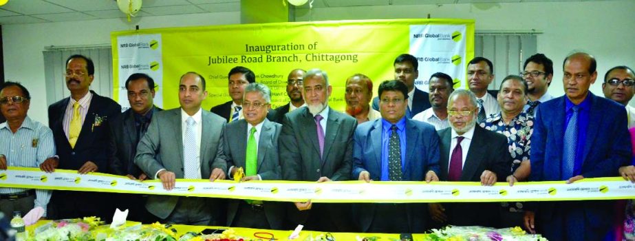 Nizam Chowdhury, Chairman of NRB Global Bank Limited, inaugurating its branch in Chittagong recently.