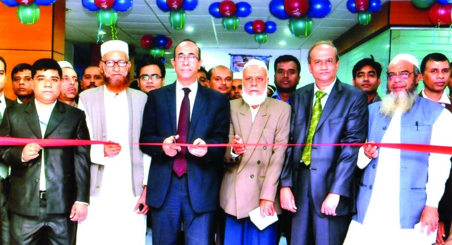 Md Sayedul Hasan, Deputy Managing Director of Dutch-Bangla Bank Ltd, inaugurating its 141th branch at Netrokona Sadar on Sunday.