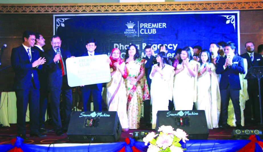 Shahid Hamid FIH, Executive Director of Dhaka Regency Hotel & Resort, inaugurating the Royal Membership Card for its Premier Club members recently.