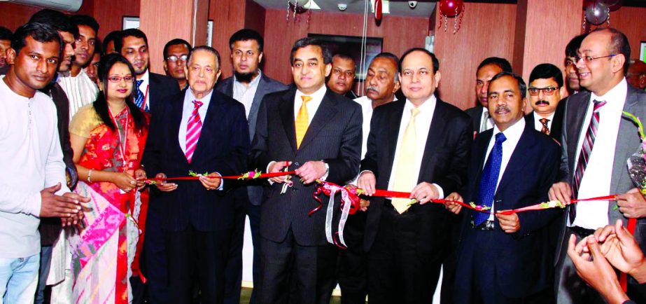 Sayeed H Chowdhury, Chairman of ONE Bank Limited, inaugurating the 76th branch of the bank at Chaterpaiya and 77th branch at Chatkhil, Noakhali recently.