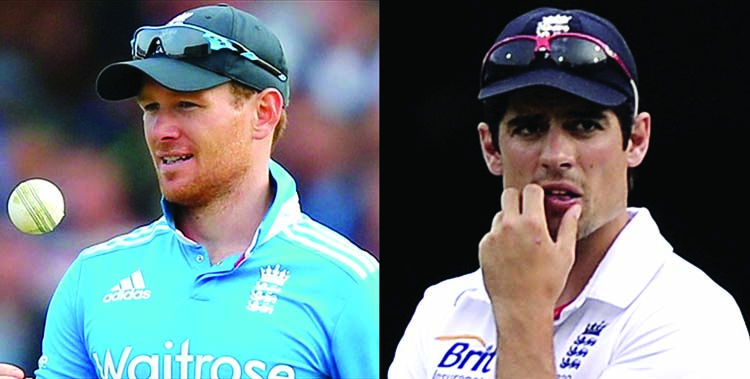 Eoin Morgan Alastair Cook