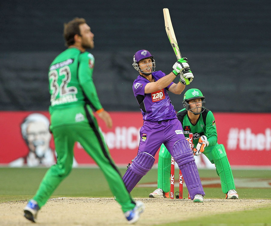 Jonathan Wells top-scored for Hurricanes with 68 off 44 balls during the Big Bash League 2014-15 between Melbourne Stars and Hobart Hurricanes at Melbourne on Saturday.