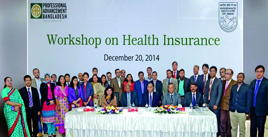 Zuber Ahmed Khan, Member of Insurance Development and Regulatory Authority, inaugurating a workshop on 'Health Insurance' organized by Professional Advancement Bangladesh Limited, a subsidiary of Green Delta Insurance, with Insurance Institute of India