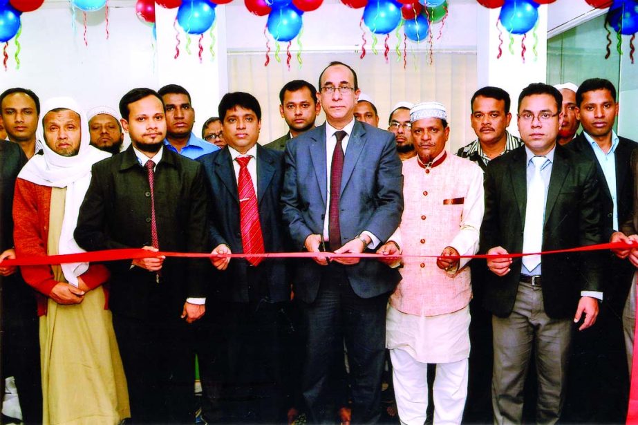 Md Sayedul Hasan, Deputy Managing Director of Dutch-Bangla Bank inaugurating its 143rd branch at Companyganj in Comilla on Sunday.