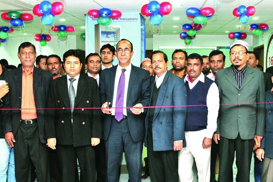 Md Sayedul Hasan, Deputy Managing Director of Dutch-Bangla Bank Ltd, inaugurating 144th branch of the bank at Hemayetpur in Savar and 145th branch at Zirabo in Ashulia on Sunday.
