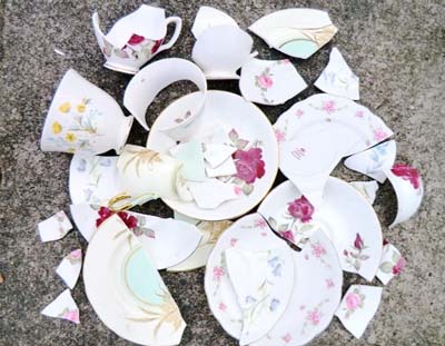 In Denmark, individuals toss dishes at other people's front doors.