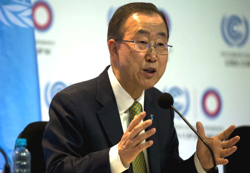 UN Secretary-General Ban Ki-moon.