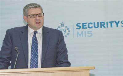 Andrew Parker head of British domestic spy agency MI5