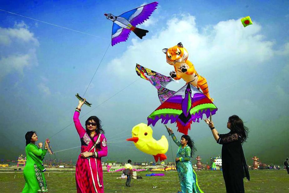 A day-long National kite festival organised by Bangladesh Kite Federation held at Simulia Ferry Ghat in Lohajang, Munshigonj on Friday.