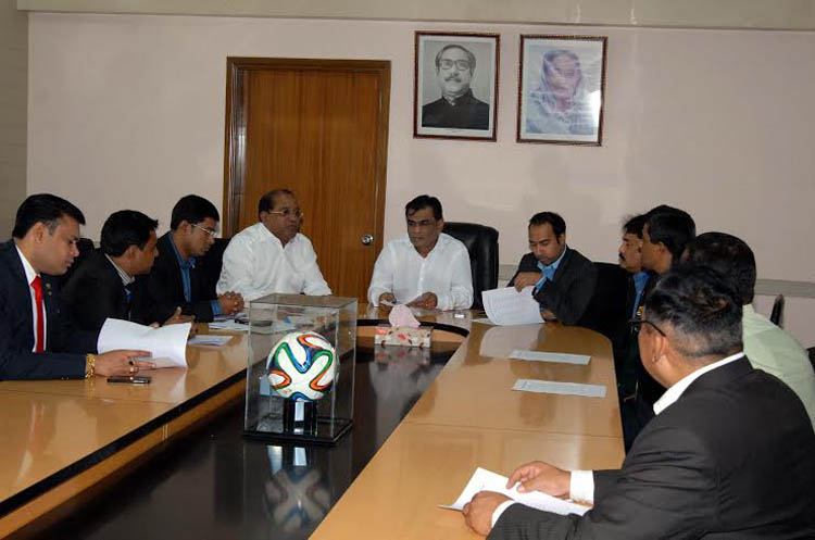 President of Bangladesh Football Federation (BFF) Kazi Salahuddin presided over the meeting of the District Football League Association at the BFF House on Wednesday.