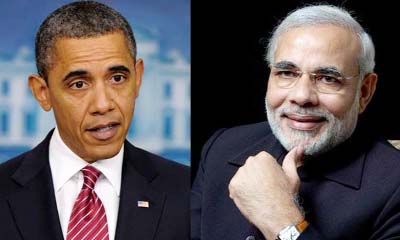 US President Barack Obama and Indian Prime Minister Narendra Modi.