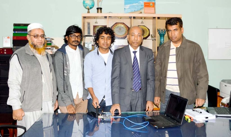 Two students of CUET Rajib Hasan Raju and Md Habibur Rahman innovated personal GSM network recently.