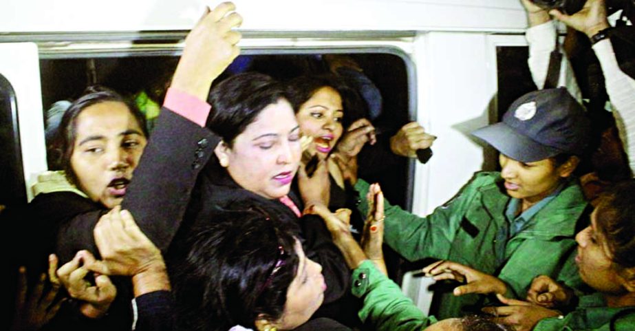 Six pro-BNP women lawyers were picked up by police from in front of Khaleda Zia's Gulshan office at 6pm on Saturday.