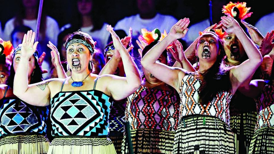 Maori performers entertain during the Opening Ceremony ahead of the ICC 2015 Cricket World Cup at Hagley Park in Christchurch, New Zealand on Thursday. Internet photo