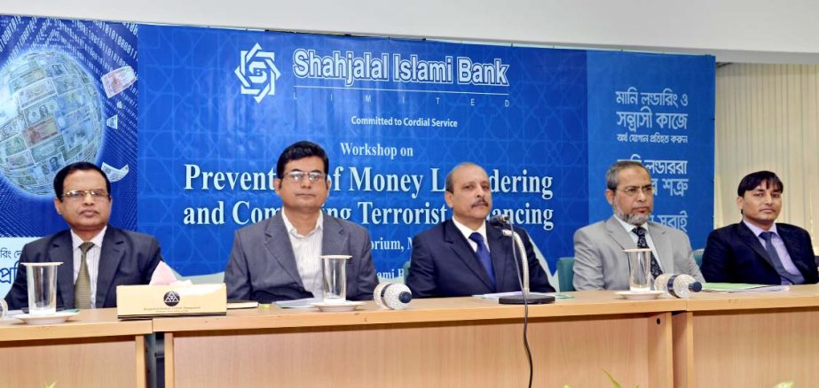 Shahjalal Islami Bank Ltd organized a day-long workshop on "Prevention of Money Laundering and Combating Terrorist Financing" at BIBM Auditorium in the city recently. Head of Human Resources Division Md Nazimuddoula, Head of Internal Control and Compli