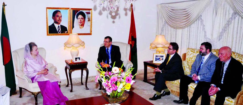 A delegation of European Union, now visiting Bangladesh met with BNP Chairperson Begum Khaleda Zia at her Gulshan Office on Tuesday evening.