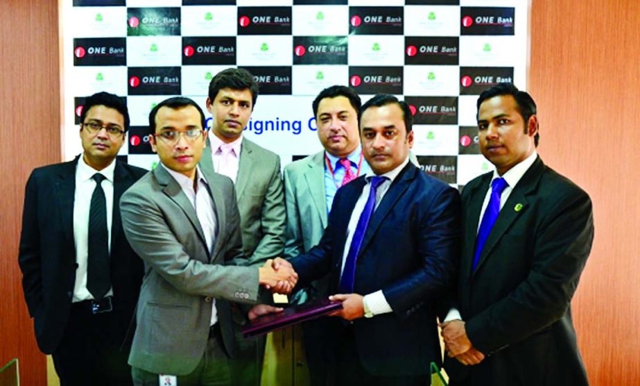 Gazi Yar Mohammed, Head of Retail Banking of ONE Bank Limited and Md Sayedul Islam Bhuiyan, Head of Sales & Marketing of Grand Sultan Tea Resort & Golf, recently sign a Memorandum of Understanding in Srimongal to facilitate the bank's credit card holder