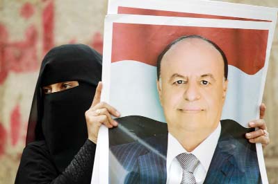 President Abedrabbo Mansour Hadi is heading to Aden, where his supporters refuse to recognise the council installed by the Houthi militia to replace him.