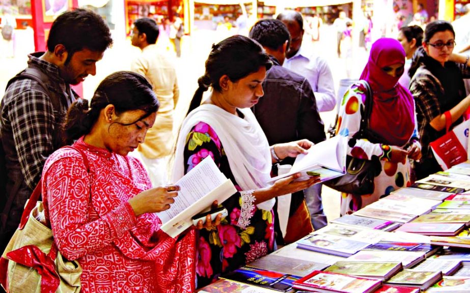 All book stalls were crowded by the book-lovers on Friday as Ekushey Boi Mela is going to be shut today.