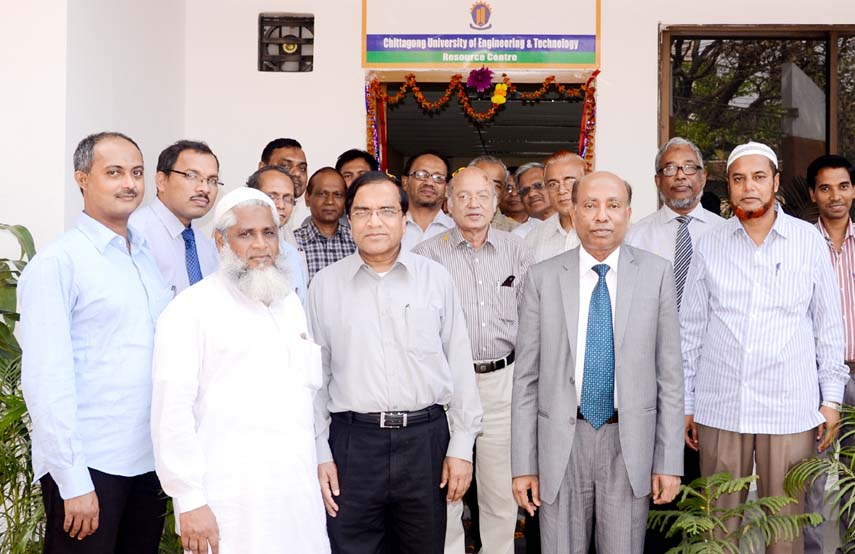 Dr Md Jahangir Alam, VC, Chittagong University of Engineering and Technology (CUET) inaugurated Resource Centre on the campus yesterday.