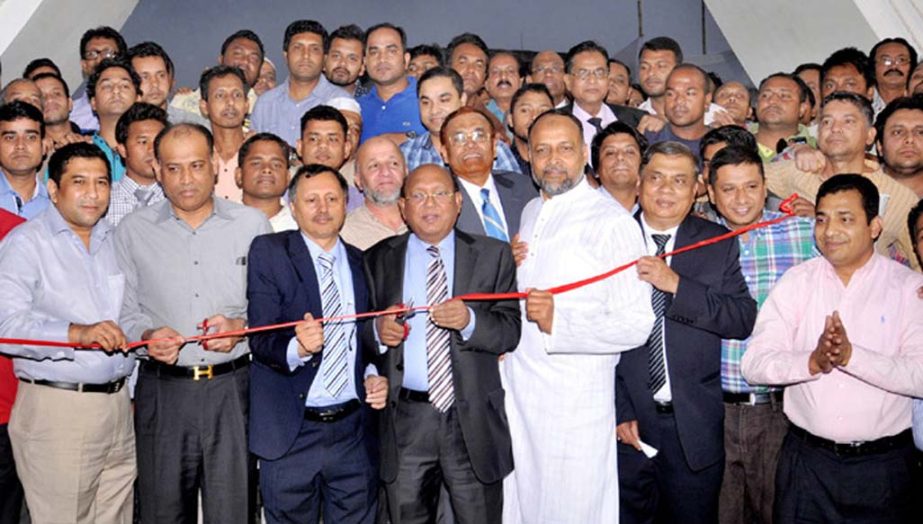 Commerce Minister Tofail Ahmed addressing the opening ceremony of the month- long Chittagong International Trade Fair on Tuesday.