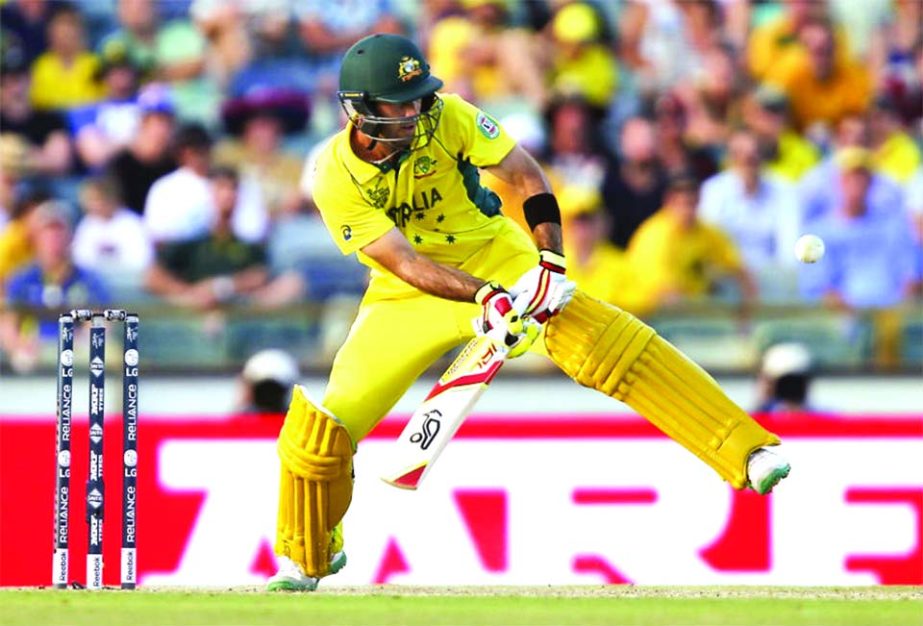 Glenn Maxwell shows off his knock for the unorthodox during the World Cup 2015, Group A, match between Australia and Afghanistan in Perth on Wednesday.