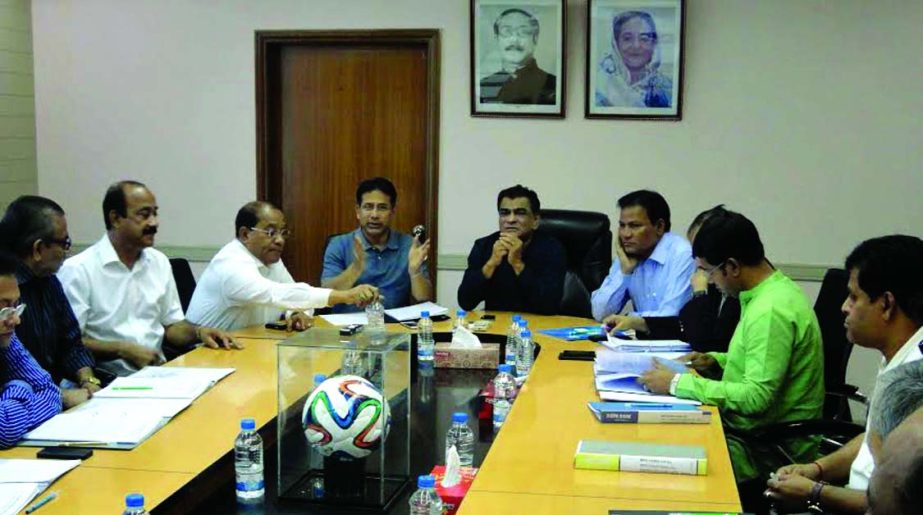 Chairman of the Professional Football League Committee of BFF and Senior Vice-President of Bangladesh Football Federation (BFF) Abdus Salam Murshedy presided over the meeting of the Professional Football League Committee at the BFF House on Friday.