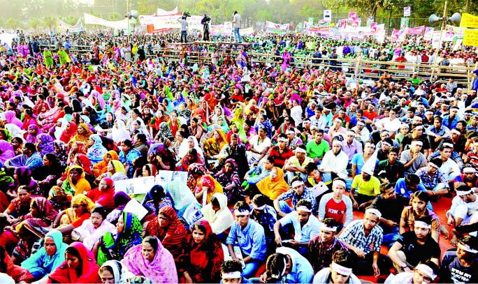 Marking the historic 7th March Bangladesh Awami League organized a huge rally in city's Suhrawardy Uddyan on Saturday. Among others, Prime Minister Sheikh Hasina addressed the rally. PID photo