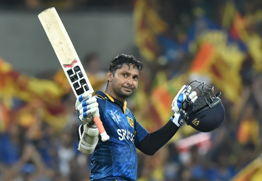 Kumar Sangakkara became the first player to score three consecutive World Cup tons.