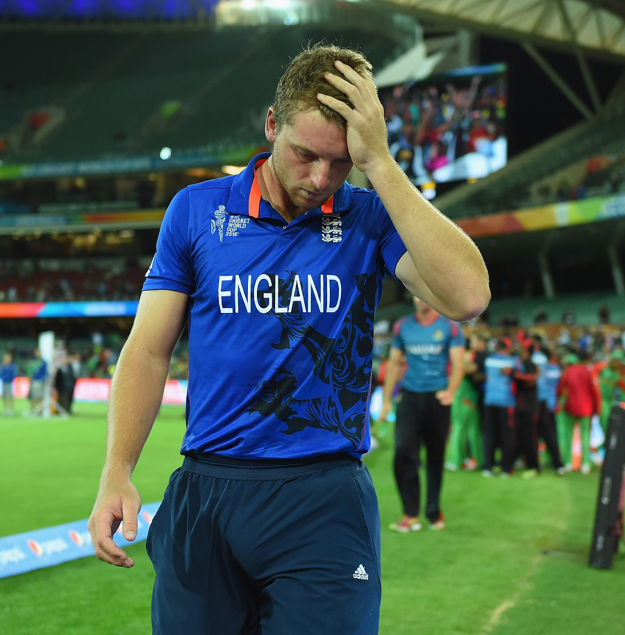 Jos Buttler of England was left crestfallen after his team's elimination from World Cup 2015 at Adelaide on Monday.