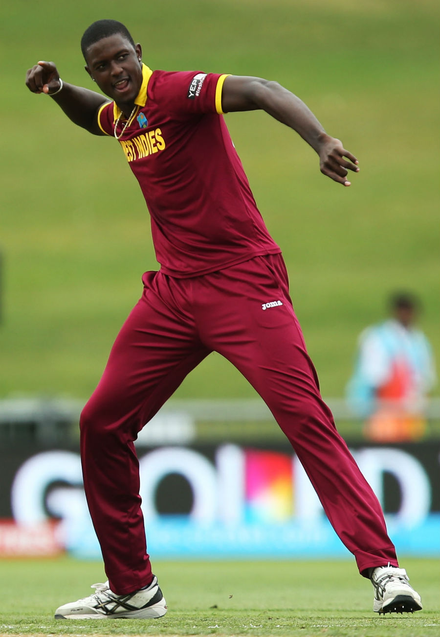 Jason Holder struck twice in the sixth over during the World Cup 2015 Group B match between United Arab Emirates and West Indies in Napier on Sunday.