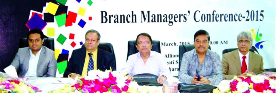 Khawja Manzer Nadeem, Managing Director of Continental Insurance Limited, presiding over the "Branch Managers Conference-2015" at Progati Soroni in the city recently. AKM Azizur Rahman, Director and Chairman of the company was present as special guest.