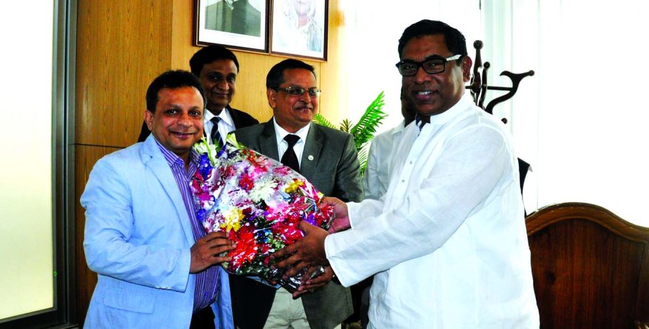 A delegation of the Institute of Cost and Management Accountants of Bangladesh headed by its President Abu Sayed Md Shaykhul Islam FCMA called on Nasrul Hamid, MP, State Minister for Power, Energy and Mineral Resources, at his office on Monday.