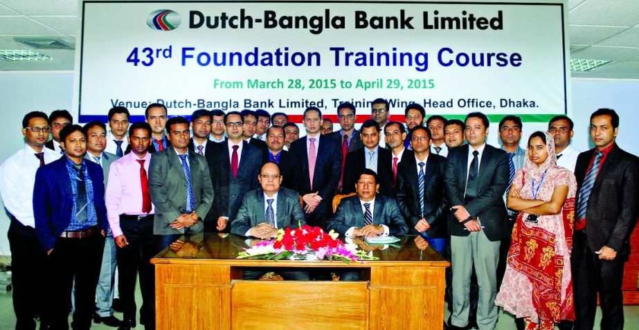 KS Tabrez, Managing Director of Dutch-Bangla Bank Ltd, inaugurating a four-week long 43rd Foundation Training Course at bank's Training Wing in the city on Saturday.